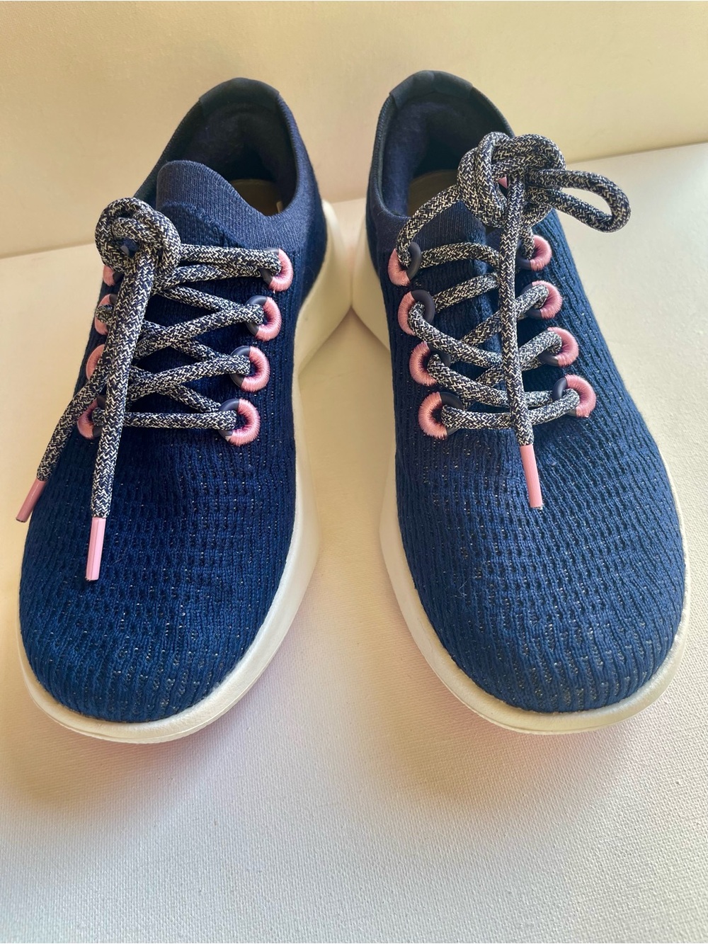 NEW ALLBIRDS TREE DASHER 2 RUNNING SHOE DEEP NAVY/BASIN PINK WOMENS SIZE 6.5 - Picture 3 of 12